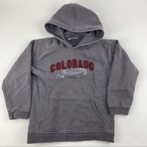 Mountain Style Hoodie Boys Medium Gray Colorado